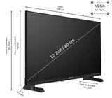 Telefunken 32 Zoll (80 cm) Fernseher Smart TV HD HDR Triple-Tuner