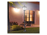 Solar Gartenlaterne Laterne Wegleuchte mit LED 40 Lumen Schwarz 18 x 18 x 160cm