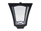 Solar Gartenlaterne Laterne Wegleuchte mit LED 40 Lumen Schwarz 18 x 18 x 160cm
