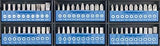 Schraubenzieher-Set: 101-teiliges Schraubendreher- und Bit-Set mit Wandhalterung