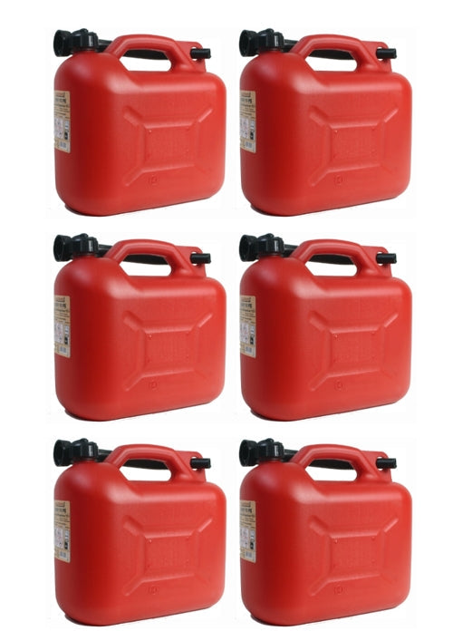 Benzinkanister 20L Kunststoff Reservekanister Rot Kanister mit Ausgießer 