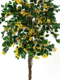 Künstlicher Bougainvillea-Baum gelb 1,80 Meter