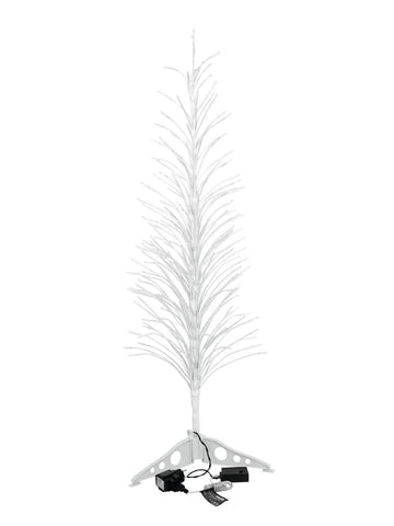 Weißer, leuchtender Design-Baum 155cm mit LED