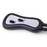 Fußwärmer elektrisches Wärmekissen mit Massagefunktion Fußwärmegerät Fußsack, grau