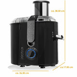 Entsafter für Obst und Gemüse aus Edelstahl 1.100 Watt, große 85 mm Einfüllöffnung. 3 Geschwindigkeitsstufen, Saftpresse (Juicer)