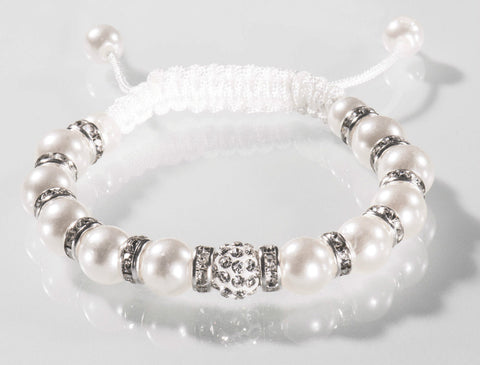 Brautschmuck Perlen Armband Kristallen Perlenarmband Perle Strass Kristall Braut