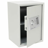 Stahl-Tresor 50x35 cm, 35 cm Breite,  mit elektronischem Zahlenschloss und digitalem Display, 22 Kilo. Schwarz