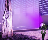 LED RGB Color Gartenlicht 6er Set mit Gartenspieß. 4 x 3 Watt Farbige LED-Licht. Fernbedienung
