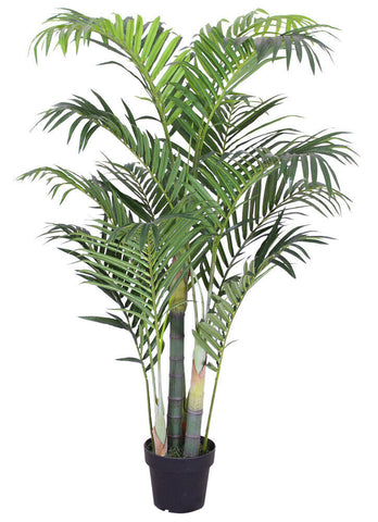 Künstliche Areca-Palme 130 cm mit 13 langen textilen Palmwedeln