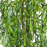 Künstliche Trauerweide Weidenbaum mit Naturstamm 180 cm
