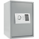 Stahl-Tresor 50x35 cm, 35 cm Breite,  mit elektronischem Zahlenschloss und digitalem Display, 22 Kilo. Schwarz