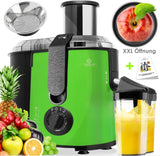 Entsafter für Obst und Gemüse aus Edelstahl 1.100 Watt, große 85 mm Einfüllöffnung. 3 Geschwindigkeitsstufen, Saftpresse (Juicer)