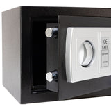 Stahl-Tresor 20x21 cm, 30 cm Breite, mit elektronischem Zahlenschloss und digitalem Display