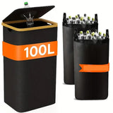 Waschbarer Recycling-Eimer 100 Liter – robust, platzsparend und faltbar