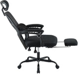 Bürostuhl LIBER, ergonomisch, mit Fußablage belastbar bis 150 kg