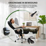 Massagesessel als Leder-Chefsessel RUBIN mit Liegefunktion. Bis 150 kg.