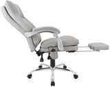 Massagesessel als Leder-Chefsessel SIMBA mit Liegefunktion. Bis 150 kg.