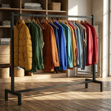 Garderobenständer im Industrialdesign. Für Büro, Hotel, Messen, Events, Sport, Boutiquen, Showrooms usw.