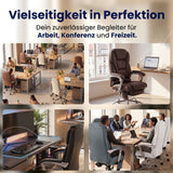 ECHTLEDER Bürostuhl mit Massagefunktionen PACIFICO mit Liegefunktion.