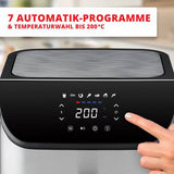 Heißluftfritteuse 8 Liter Edelstahl digital 1800 Watt
