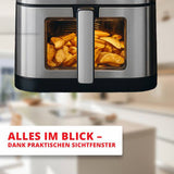 Heißluftfritteuse 8 Liter Edelstahl digital 1800 Watt