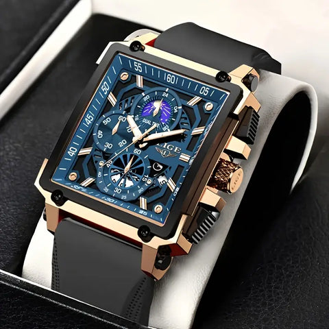 Herren-Quarzuhr mit Mondphasenanzeige – Elegant. 5 Modelle.