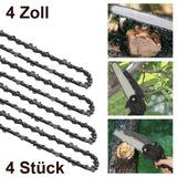 4x Ersatzketten 6 Zoll Sägeketten zu Mini-Akku-Kettensäge