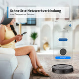 Saugroboter – Leistungsstarker 2800 Pa Staubsauger Roboter mit App-Steuerung, HEPA-Filter & Automatischer Navigation für Tierhaare und Teppiche