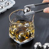 Coole Drinks, edle Form: 8er-Set Edelstahl Eiskugeln