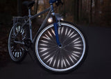 Speichenreflektoren für Fahrräder. 72 St. passend für ein Fahrrad (2 Räder). StVZO-zugelassen. Katzenaugen.