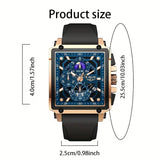 Herren-Quarzuhr mit Mondphasenanzeige – Elegant. 5 Modelle.