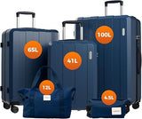 Vallsero 3+2 tlg. Koffer Set, Gepäck Set, Trolleys, Reise Koffer 5tlg