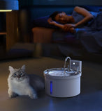 Kabelloser Akku-Katzenbrunnen 3,5 Liter – mit Sensor, Akku (4000 mAh), superleise, inkl. 3-Fach-Filter – Trinkbrunnen für Katzen