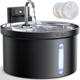 Kabelloser Akku-Katzenbrunnen 3,5 Liter – mit Sensor, Akku (4000 mAh), superleise, inkl. 3-Fach-Filter – Trinkbrunnen für Katzen