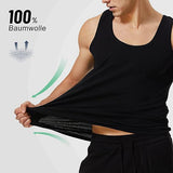 Herren Unterhemd – 5er Pack Tank Tops aus 100 % Baumwolle, weiß