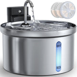Kabelloser Akku-Katzenbrunnen 3,5 Liter – mit Sensor, Akku (4000 mAh), superleise, inkl. 3-Fach-Filter – Trinkbrunnen für Katzen