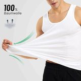 Herren Unterhemd – 5er Pack Tank Tops aus 100 % Baumwolle, mehrfarbig