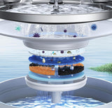 Kabelloser Akku-Katzenbrunnen 3,5 Liter – mit Sensor, Akku (4000 mAh), superleise, inkl. 3-Fach-Filter – Trinkbrunnen für Katzen