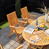 Wetterfester ausziehbarer Gartentisch aus Eukalyptusholz 150 bis 200x100x74cm
