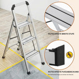 Extra schmale Aluminium-Klappleiter 110 cm. (Nur 5,3 cm Gesamtbreite)