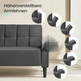 Sofa 3-Sitzer mit Schlaffunktion, Klappsofa, Schlafsofa mit verstellbarer Rückenlehne & Armlehnen. Bettfunktion.