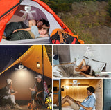 Mobiler Akku-Deckenventilator mit LED und Fernbedienung – 8000 mAh Akku