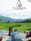 Mobiler Akku-Deckenventilator mit LED und Fernbedienung – 8000 mAh Akku