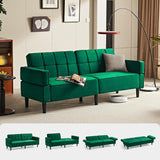 Sofa 3-Sitzer mit Schlaffunktion, Klappsofa, Schlafsofa mit verstellbarer Rückenlehne & Armlehnen. Bettfunktion.