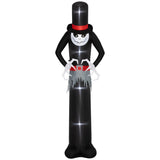 Aufblasbare Halloween-Dekoration – Aufblasbarer Halloween-Geist mit Hut, 306 cm