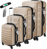 Kofferset 4-teilig komplett. Hartschalenkoffer. Reisekoffer. Komplettset. 4 Größen.