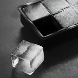 Coole Drinks, große Form: 6er-Silikon-Eiswürfelform für extra große Eiswürfel