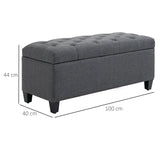 Sitzbank Polsterbank mit Stauraum Truhenbank Flur Schlafzimmer Wohnzimmer, diverse Farben. 100 x 40 x 44 cm