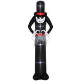 Aufblasbare Halloween-Dekoration – Aufblasbarer Halloween-Geist mit Hut, 306 cm