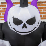 Aufblasbare Halloween-Dekoration – Kürbisgespenst mit LED-Beleuchtung, 210cm